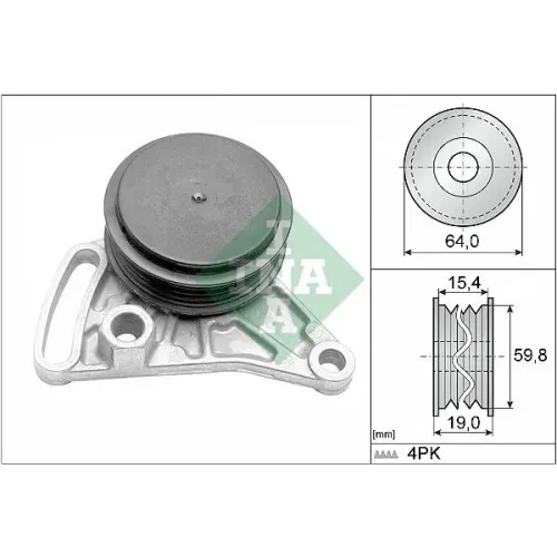 Feszítőgörgő, Hosszbordás Szíj - Schaeffler INA (531030910)