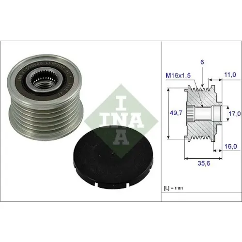 Generátor Szabadonfutó - Schaeffler INA (535001610)