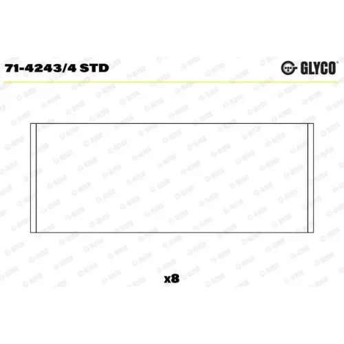 Hajtókar. Csap. Renault 1,5 Dci - GLYCO (71-4243/4 STD)