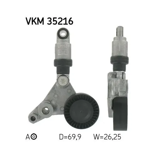 Feszítőgörgő, Hosszbordás Szíj - SKF (VKM35216)