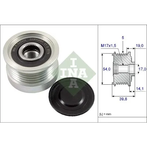 Generátor Szabadonfutó - Schaeffler INA (535022110)
