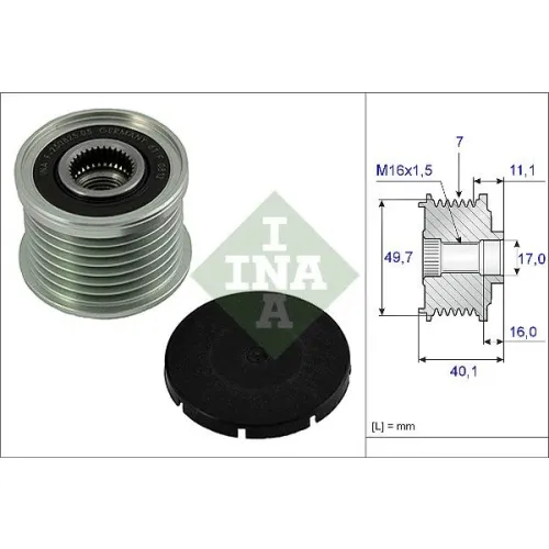 Generátor Szabadonfutó - Schaeffler INA (535002110)