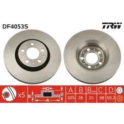 Féktárcsa - TRW (DF4053S)
