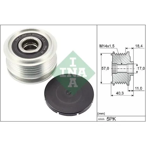 Generátor Szabadonfutó - Schaeffler INA (535029510)