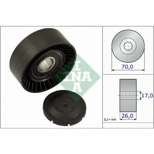 Feszítőgörgő, Hosszbordás Szíj - Schaeffler INA (531089110)
