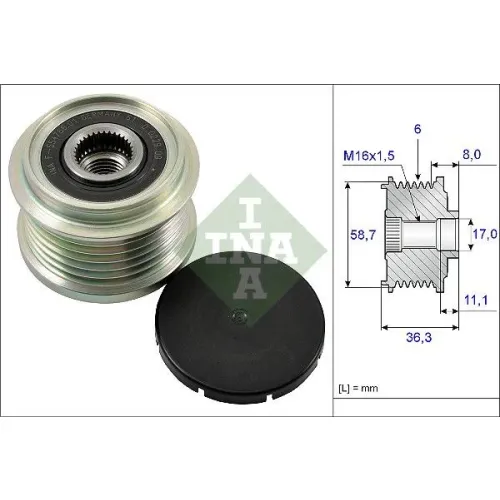 Generátor Szabadonfutó - Schaeffler INA (535016010)