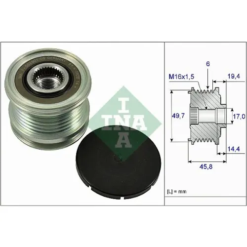 Generátor Szabadonfutó - Schaeffler INA (535016810)