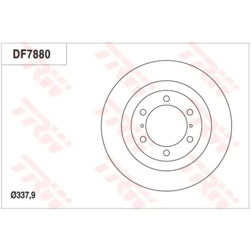 Féktárcsa - TRW (DF7880S)