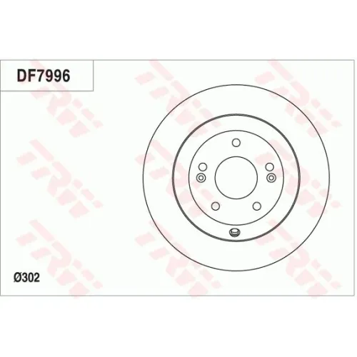 Féktárcsa - TRW (DF7996)