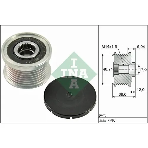 Generátor Szabadonfutó - Schaeffler INA (535027510)
