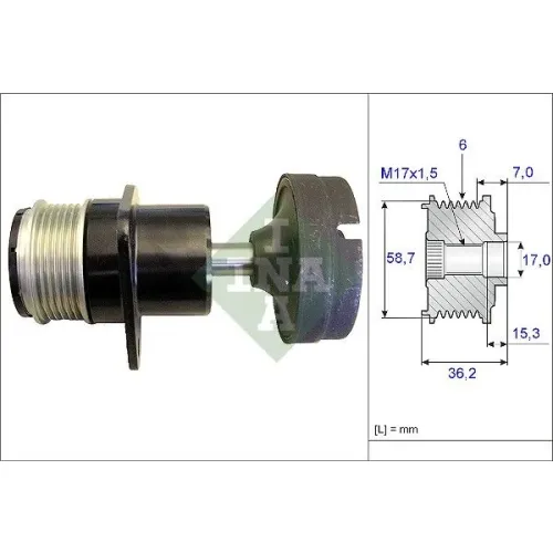 Generátor Szabadonfutó - Schaeffler INA (535015710)