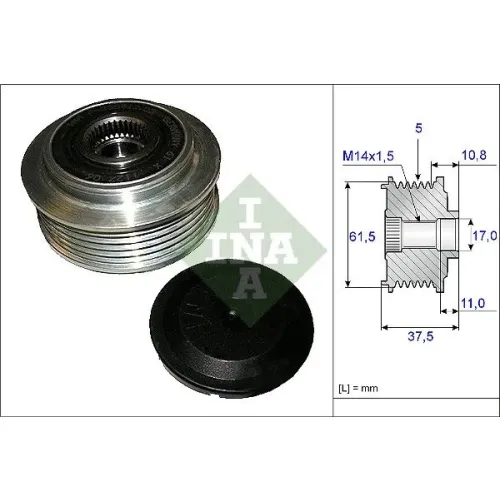 Generátor Szabadonfutó - Schaeffler INA (535010710)