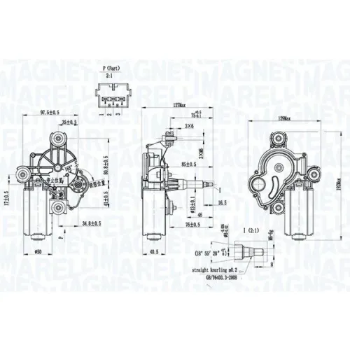 Törlőmotor - MAGNETI MARELLI (TGL420K)