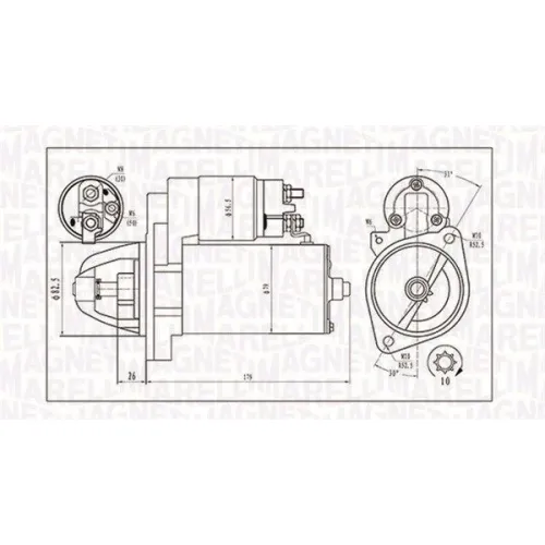 Önindító - MAGNETI MARELLI (MQS1202)