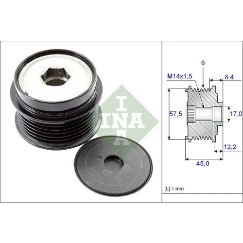 Generátor Szabadonfutó - Schaeffler INA (535017410)