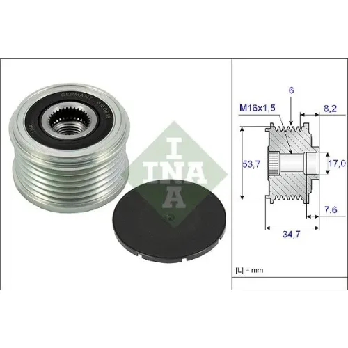 Generátor Szabadonfutó - Schaeffler INA (535022410)