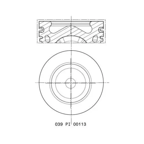 Dugattyú - MAHLE (039PI00113000)