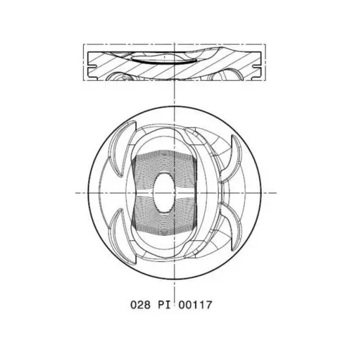 Dugattyú - MAHLE (028PI00117000)