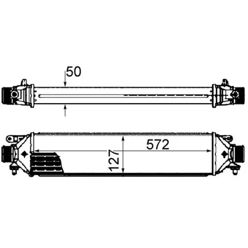 Töltőlevegő-Hűtő - MAHLE (CI427000S)