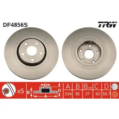 Féktárcsa - TRW (DF4856S)