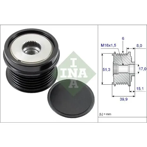 Generátor Szabadonfutó - Schaeffler INA (535025210)