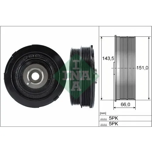 Szíjtárcsa, Főtengely - Schaeffler INA (544006910)