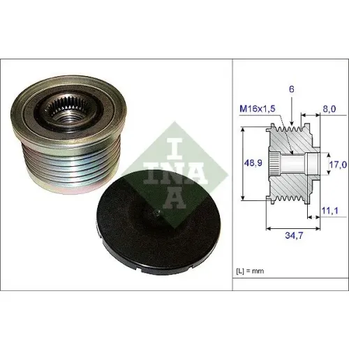 Generátor Szabadonfutó - Schaeffler INA (535008810)