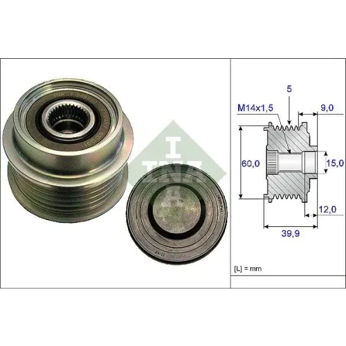 Generátor Szabadonfutó - Schaeffler INA (535018010)