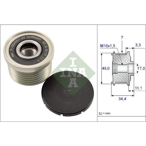 Generátor Szabadonfutó - Schaeffler INA (535016410)