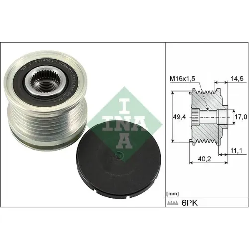 Generátor Szabadonfutó - Schaeffler INA (535012410)