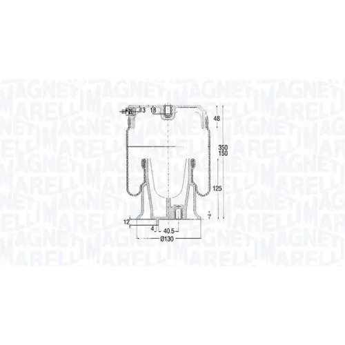 Rugótömb, Légrugózás - MAGNETI MARELLI (204241CFG)