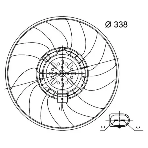 Ventilátor, Motorhűtés - MAHLE (CFF33000S)