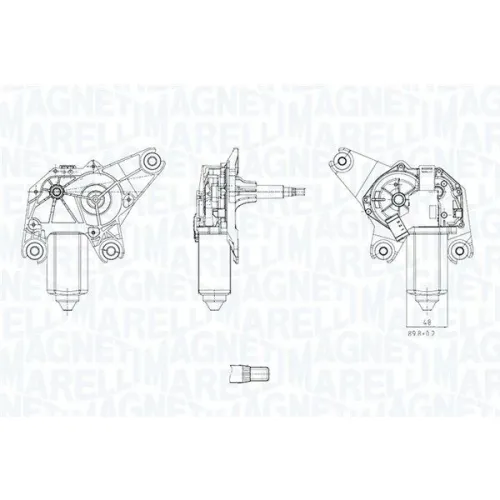 Törlőmotor - MAGNETI MARELLI (TGL716RM)