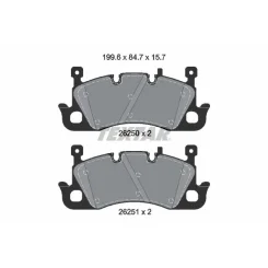 Fékbetétkészlet, Tárcsafék Audi P. A6/Q6 E-Tron 24- - TEXTAR (2625001)