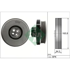 Szíjtárcsa, Főtengely Db 2,1D Bluetec - Schaeffler INA (544060210)