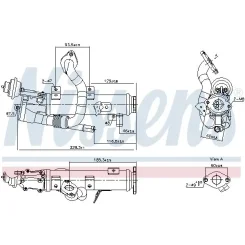 Hűtő, Kipufogógáz-Visszavezetés Vw 2,0Tdi (Modul) - NISSENS (NIS989448)
