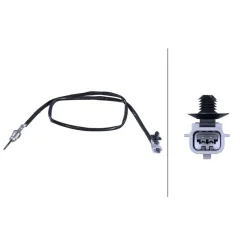 Érzékelő, Kipufogógáz-Hőmérséklet Megane Iii 1,5 Dci 08- - HELLA (6PT358284-241)