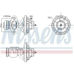 Szelep Egr - NISSENS (NIS98342)