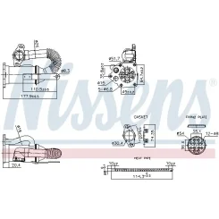 Hűtő, Kipufogógáz-Visszavezetés Renault 1,5Dci - NISSENS (NIS989453)