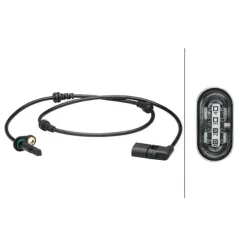 Érzékelő, Kerékfordulatszám Db P. C Klasa W205 2,0 14- Jobb - HELLA (6PU012679-411)
