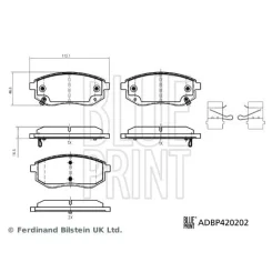 Fékbetétkészlet, Tárcsafék Dacia P. Spring Ev 20- - BLUE PRINT (ADBP420202)