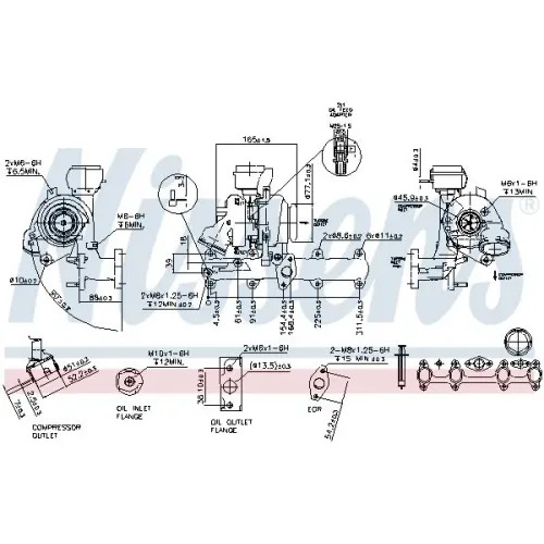 Turbo Vw 1,9Tdi Caddy Iii/Touran - NISSENS (NIS930182)