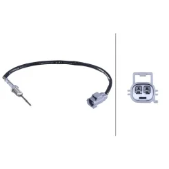 Érzékelő, Kipufogógáz-Hőmérséklet Ford Transit 2,O Ecoblue 17- - HELLA (6PT358284-201)