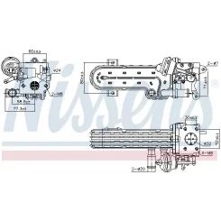 Hűtő, Kipufogógáz-Visszavezetés Vw 2,0Tdi (Modul) - NISSENS (NIS989413)
