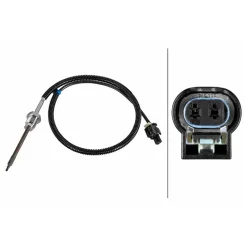 Érzékelő, Kipufogógáz-Hőmérséklet Db E 2,2D 02- - HELLA (6PT010376-781)