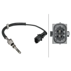 Érzékelő, Kipufogógáz-Hőmérséklet Opel Asta H 1,9Cdti 05- - HELLA (6PT358181-461)