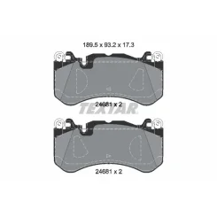 Fékbetétkészlet, Tárcsafék Db P. W222 6,0 14-20 - TEXTAR (2468105)
