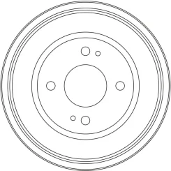 Fékdob Honda T. City/Civic 1,4-1,6 00-14 Csapágy Nélkül - TRW (DB5030)