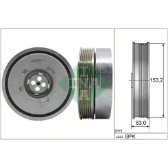 Szíjtárcsa, Főtengely Bmw 1,5 F20/F22/F87/F30/F80 - Schaeffler INA (544050210)