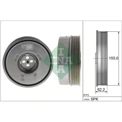 Szíjtárcsa, Főtengely Bmw 1,5 - Schaeffler INA (544050110)
